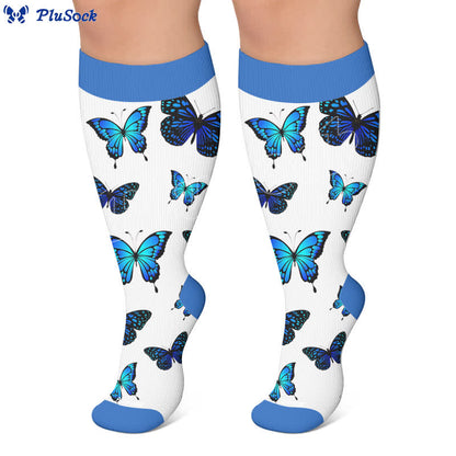 Plus Size Allover Butterfly Compression Socks - image 5