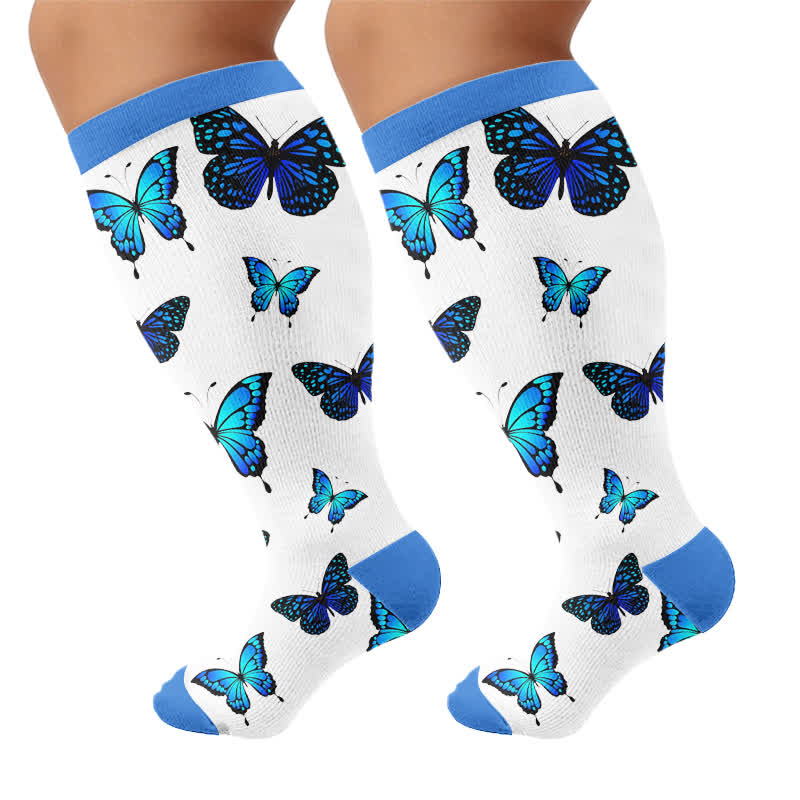 Plus Size Allover Butterfly Compression Socks - image 8