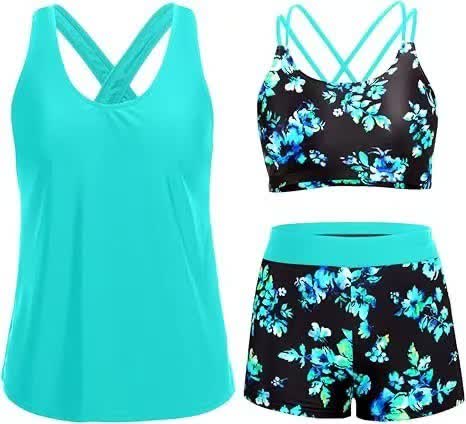 Sport Tankini Three-Piece Tankini Set - image 16