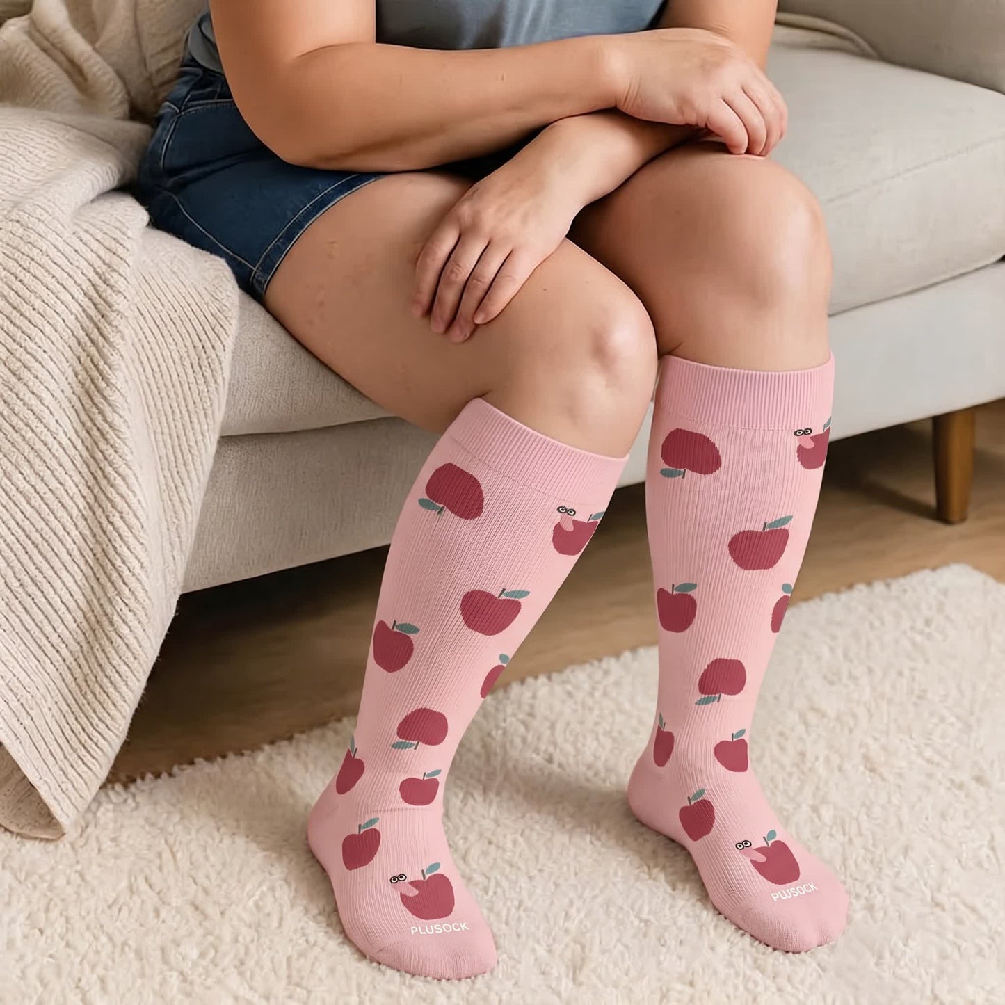 Plus Size Print Compression Socks - image 1