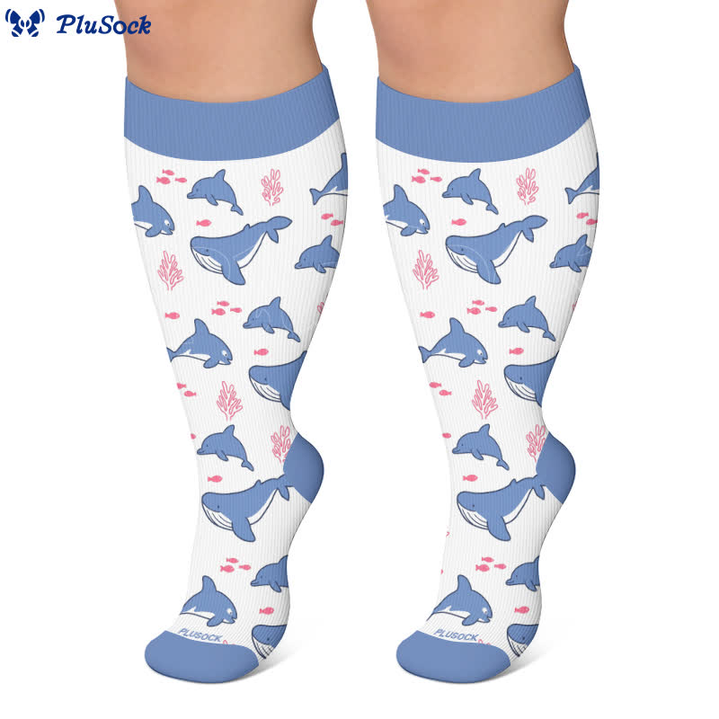 Plus Size Funny Pattern Compression Socks - image 7