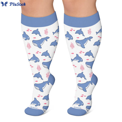 Plus Size Funny Pattern Compression Socks - image 7
