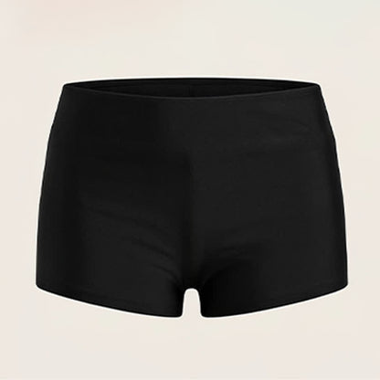 Black Ruched Skirted Two-Piece Swim Dress - image 5