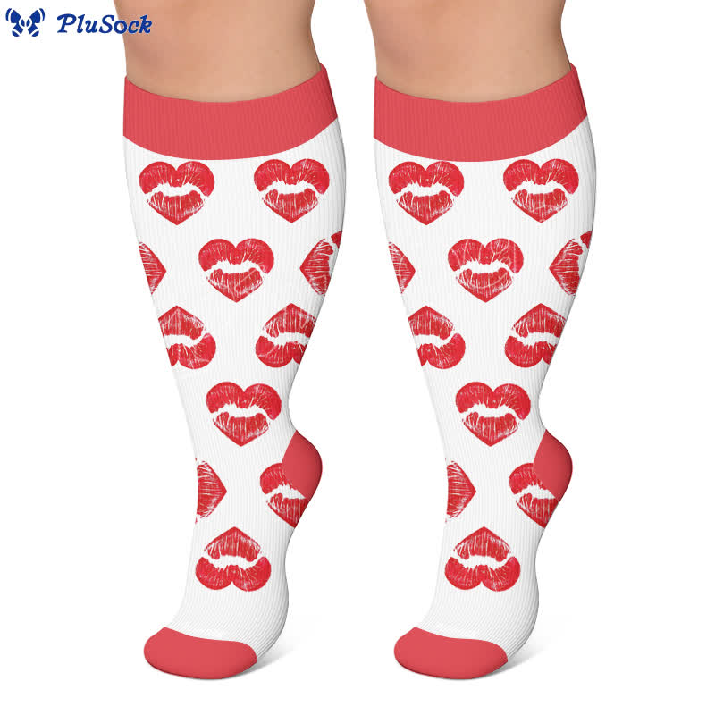 Plus Size Sexy Heart Compression Socks - image 5