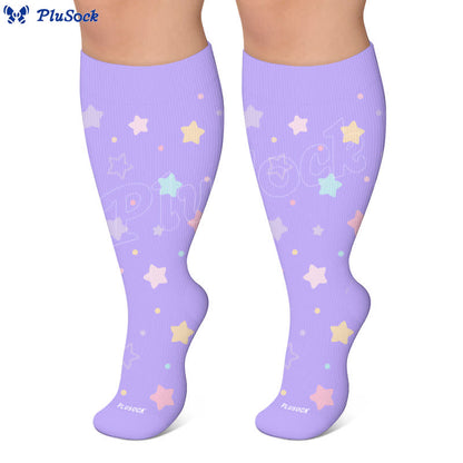 Plus Size Starry Sky Compression Socks - image 7
