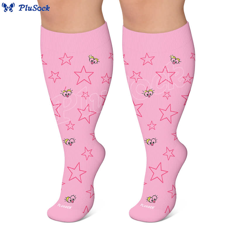 Plus Size Starry Sky Compression Socks - image 9