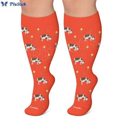 Plus Size Playful Animal Compression Socks - image 5