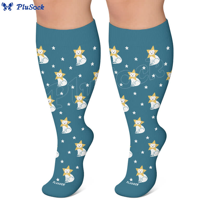 Plus Size Playful Animal Compression Socks - image 7