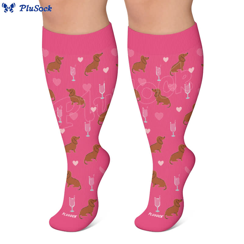 Plus Size Playful Animal Compression Socks - image 9