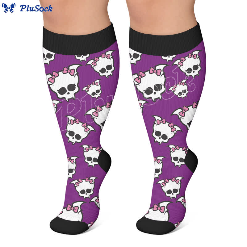 Plus Size Bandaged Skull Compression Socks - image 5