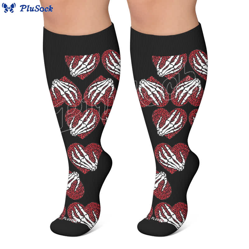 Plus Size Bandaged Skull Compression Socks - image 6