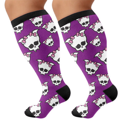 Plus Size Bandaged Skull Compression Socks - image 8