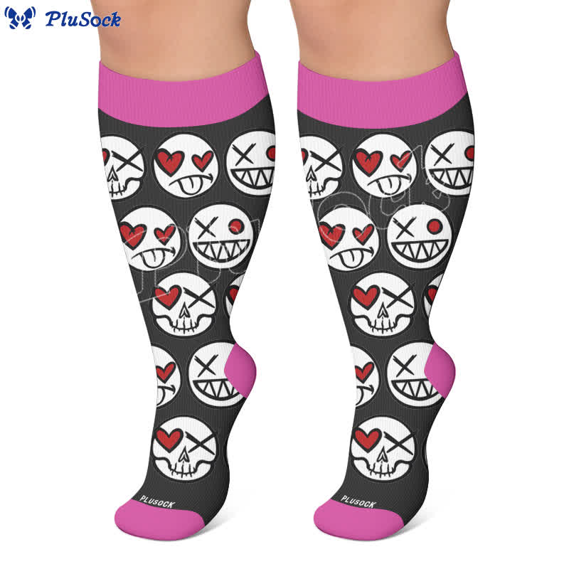 Plus SizeSkull Lollipops Compression Socks - image 7