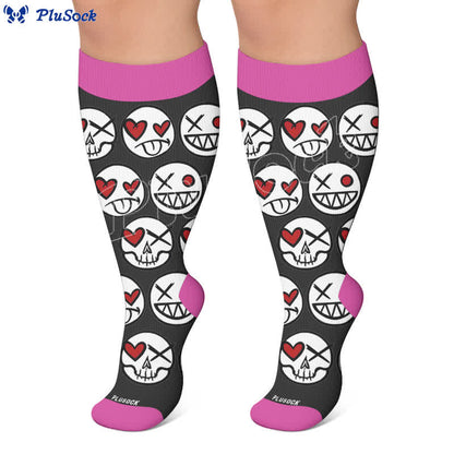 Plus SizeSkull Lollipops Compression Socks - image 7