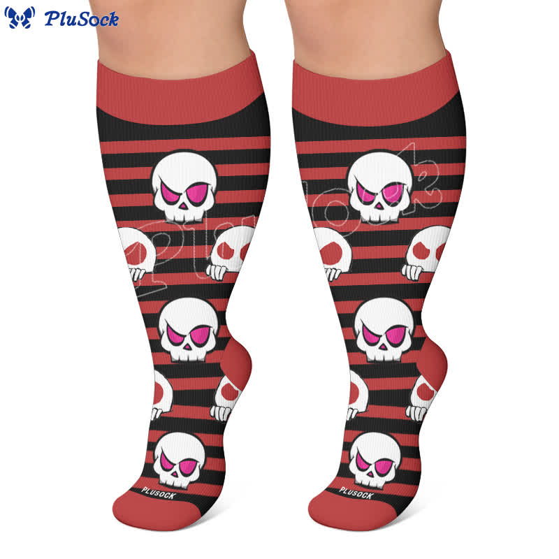 Plus SizeSkull Lollipops Compression Socks - image 6