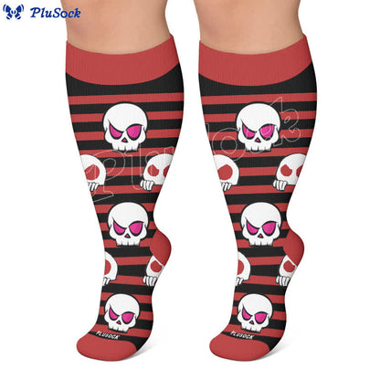 Plus SizeSkull Lollipops Compression Socks - image 6