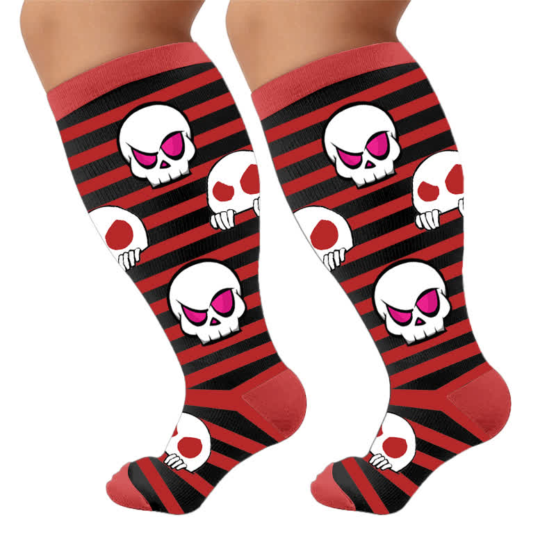 Plus SizeSkull Lollipops Compression Socks - image 9
