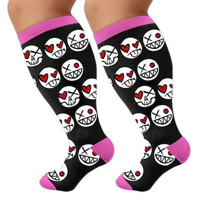 Plus SizeSkull Lollipops Compression Socks - image 10