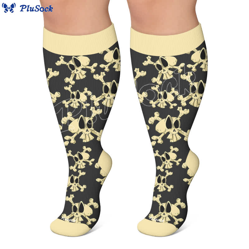 Plus Size Snail Skull Compression Socks - image 7