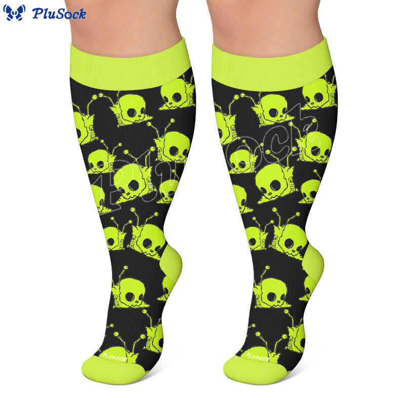 Plus Size Snail Skull Compression Socks - image 6