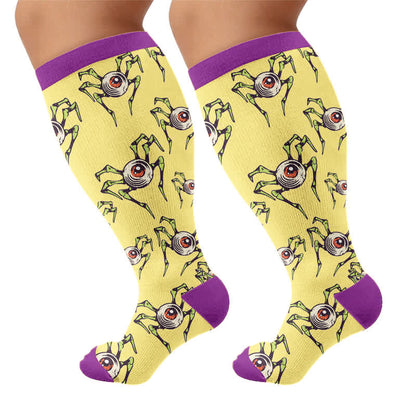 Plus Size Snail Skull Compression Socks - image 8