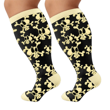 Plus Size Snail Skull Compression Socks - image 10