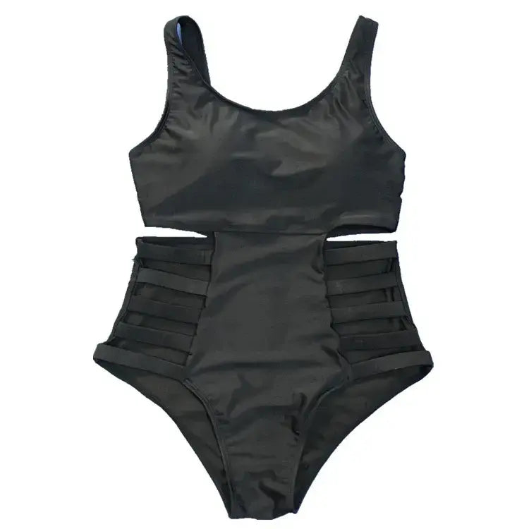 Cutout Splash Print One-Piece Swimsuit - image 10