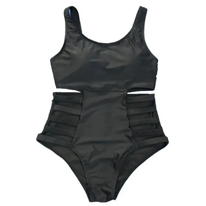 Cutout Splash Print One-Piece Swimsuit - image 10