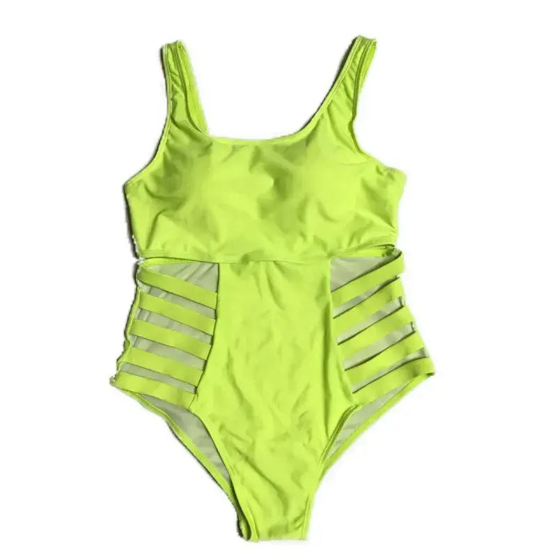 Cutout Splash Print One-Piece Swimsuit - image 11