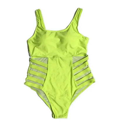 Cutout Splash Print One-Piece Swimsuit - image 11
