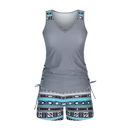 Floral Criss Cross Tankini Set - image 9