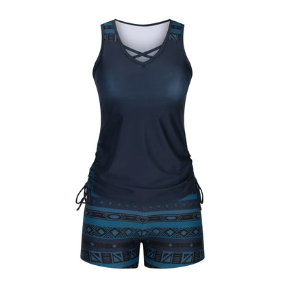 Floral Criss Cross Tankini Set - image 10