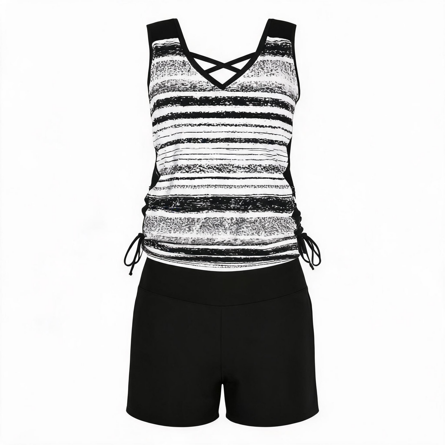 Floral Criss Cross Tankini Set - image 12