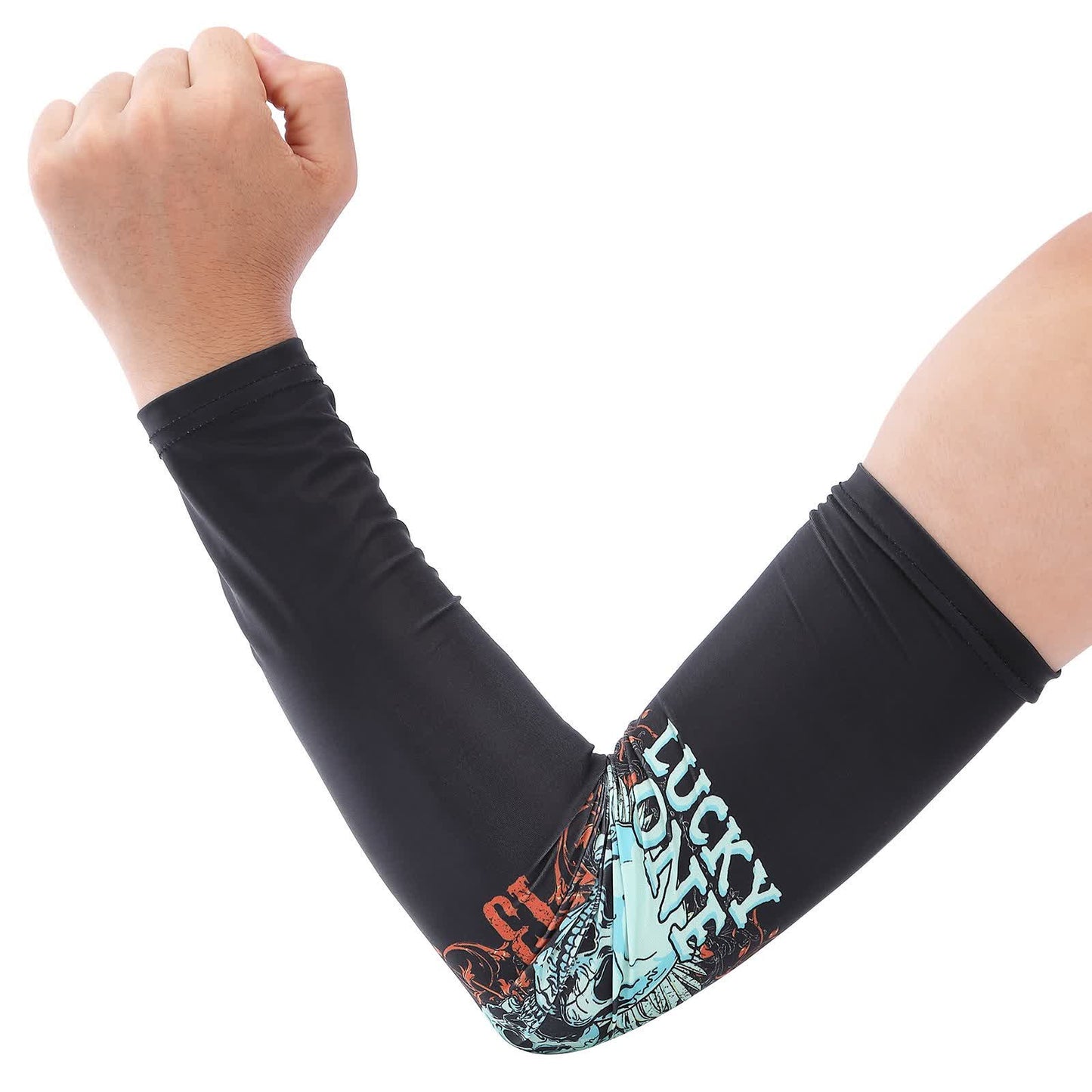 Galaxy Fade Cooling  Arm Sleeves(2 Pairs) - Black - One Size - image 3