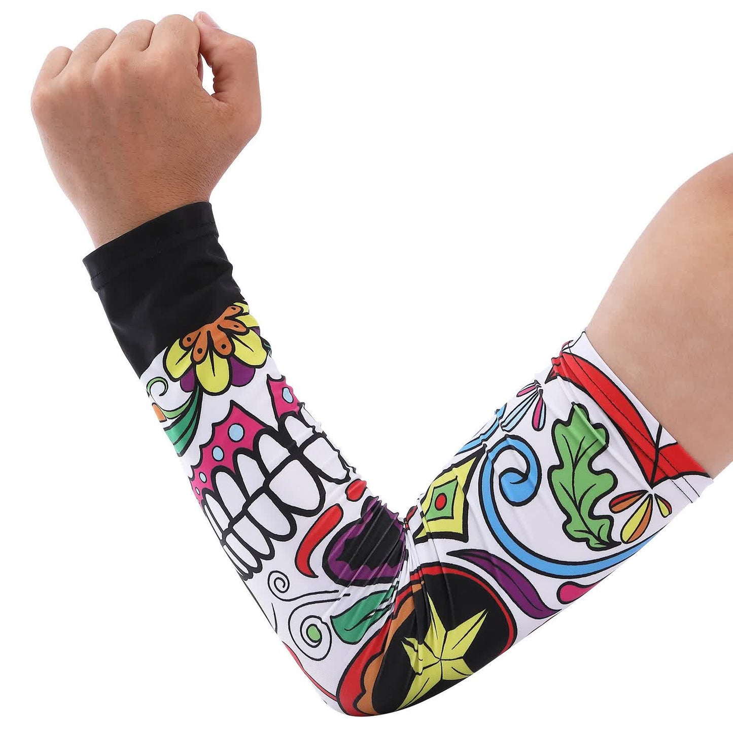 Galaxy Fade Cooling  Arm Sleeves(2 Pairs) - Yellow - One Size - image 6