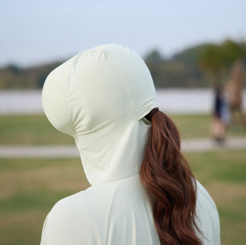 Hooded Zip Sun Protection Jacket - image 8