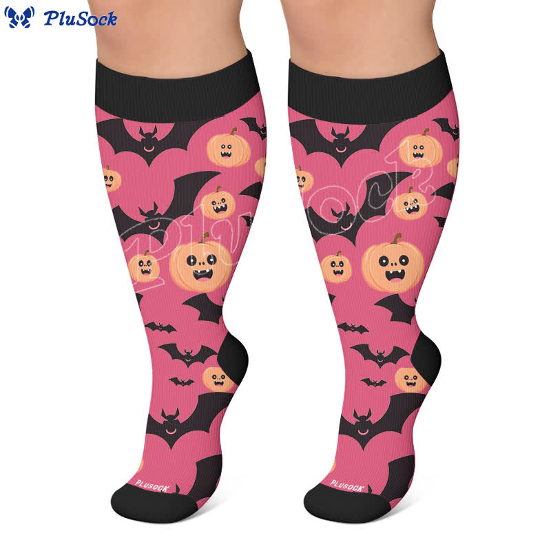 Plus Size Snail Pumpkin Compression Socks - image 7