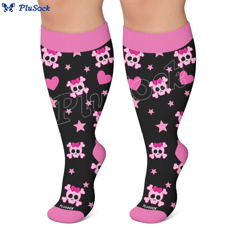 Plus Size Snail Pumpkin Compression Socks - image 6