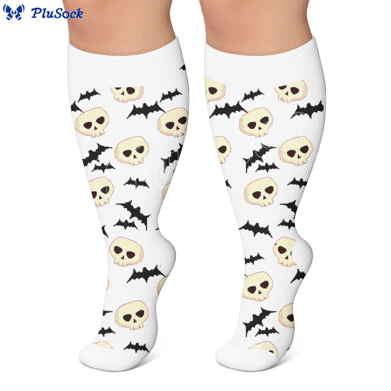 Plus Size Halloween Bat Compression Socks - image 6