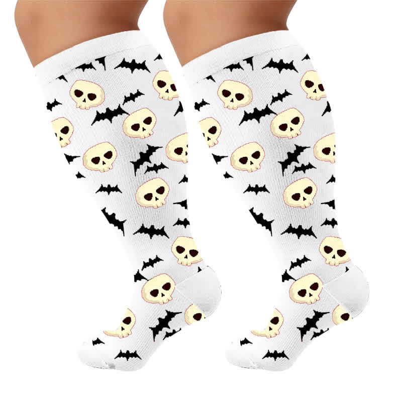 Plus Size Halloween Bat Compression Socks - image 9