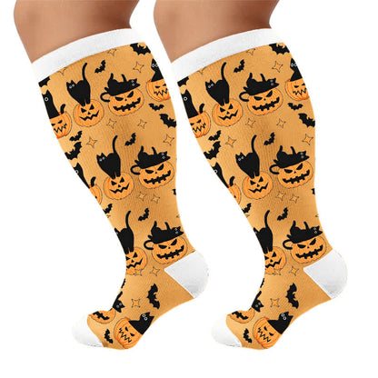 Plus Size Halloween Bat Compression Socks - image 10