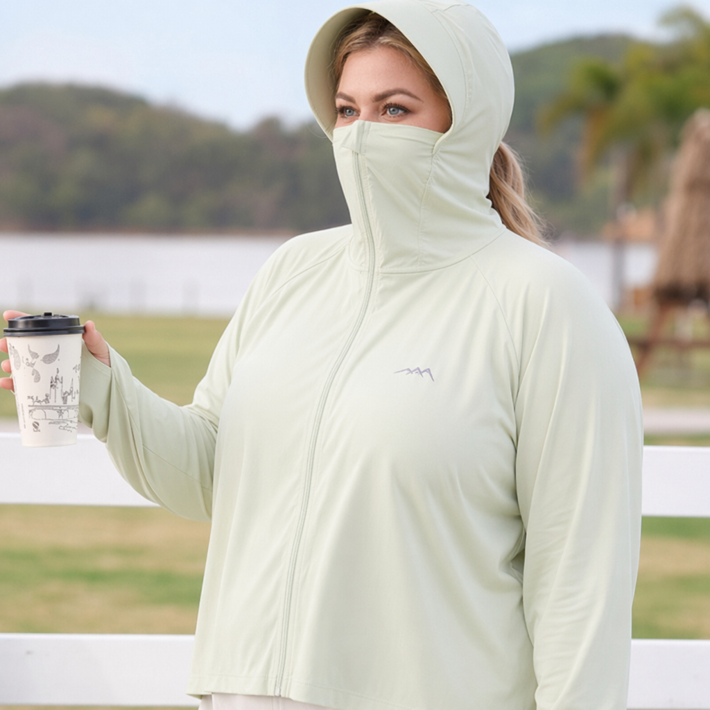 Hooded Zip Sun Protection Jacket - image 7