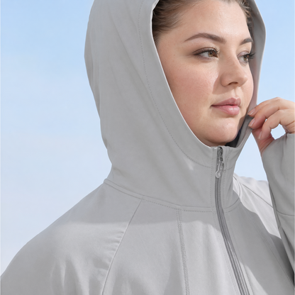 Lightweight Hooded Zip Sun Protection Jacket - image 7