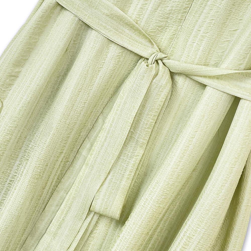 Romantic Frill Collar Puff Sleeve Maxi Dress - image 4