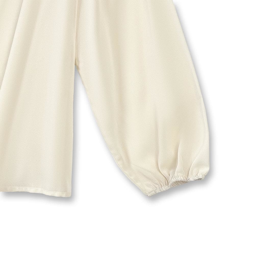 Green Embroidery Slip Dress & White Puff Sleeve Cardigan Two Piece Set - image 2
