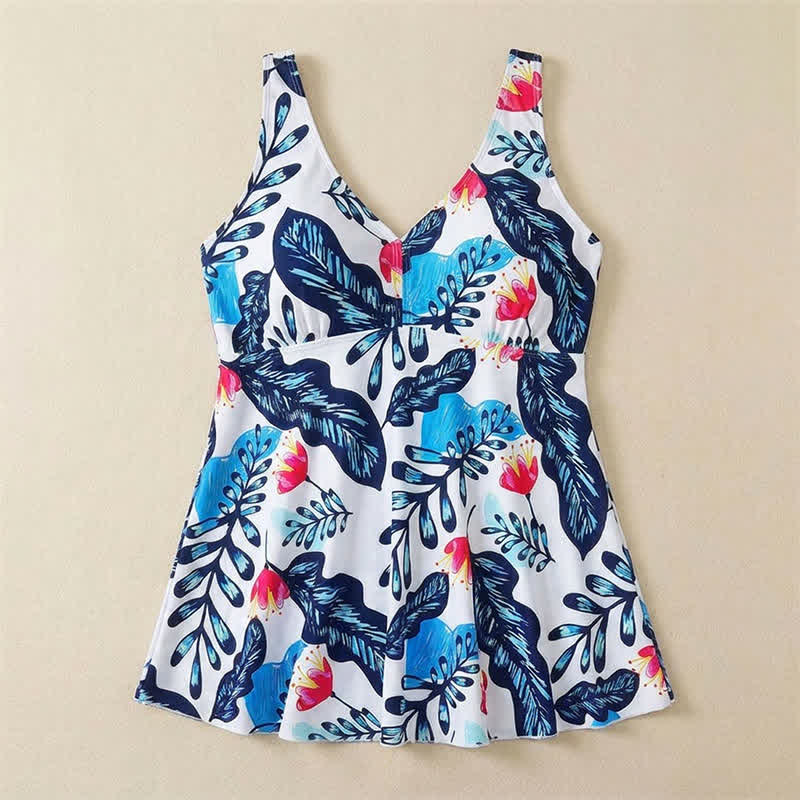 Floral Skirted Swim Dress - image 27