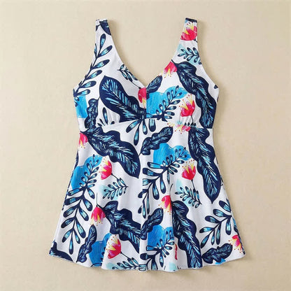 Floral Skirted Swim Dress - image 27