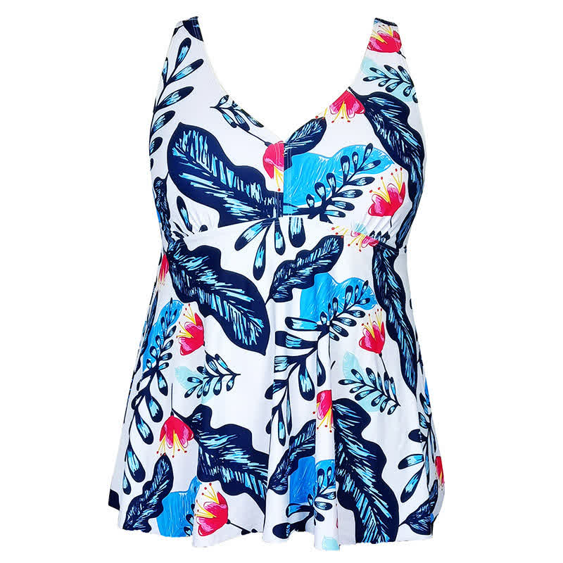 Floral Skirted Swim Dress - image 26