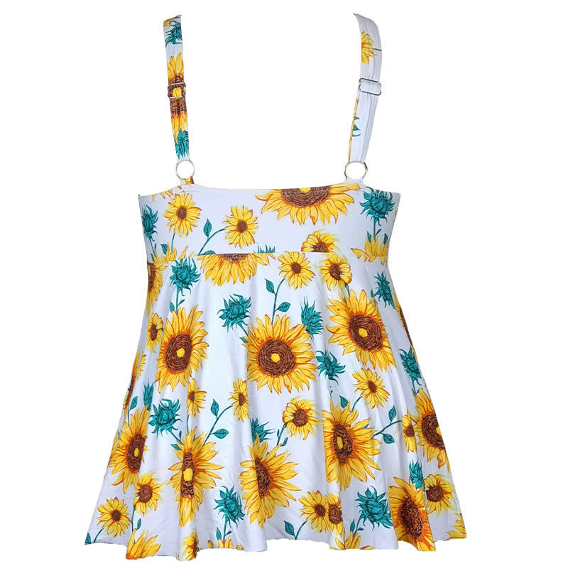 Plus Size Printed Ring Strap Swim Dress - image 11
