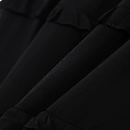 Plus Size Elegant V-Neck Ruffle Tie-Waist Midi Dress - image 5